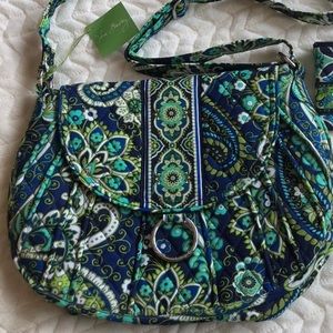 Vera Bradley Rhythm and Blues Saddle Up bag
